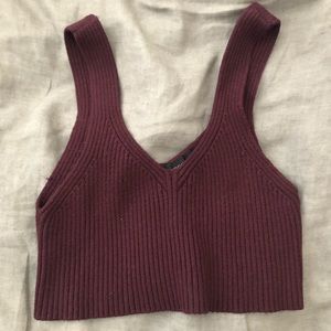 TopShop sweater crop top